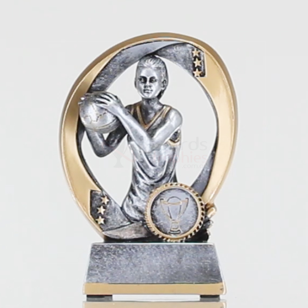 Elliptical Netball Player 100mm 