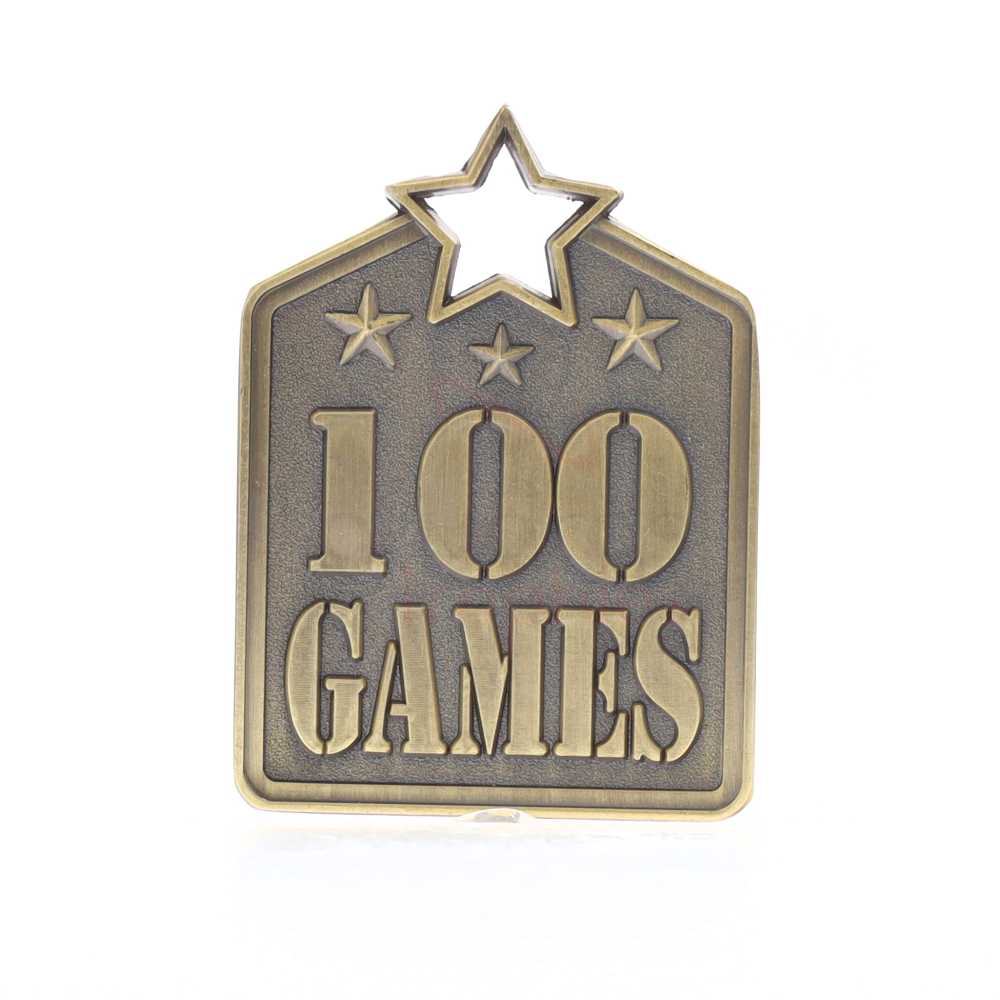Shield Medal 100 Games 60mm