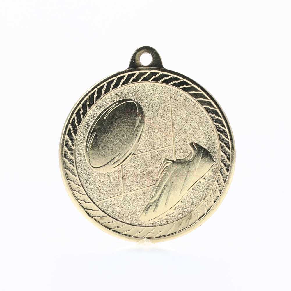 Chevron Rugby Medal 50mm - Gold