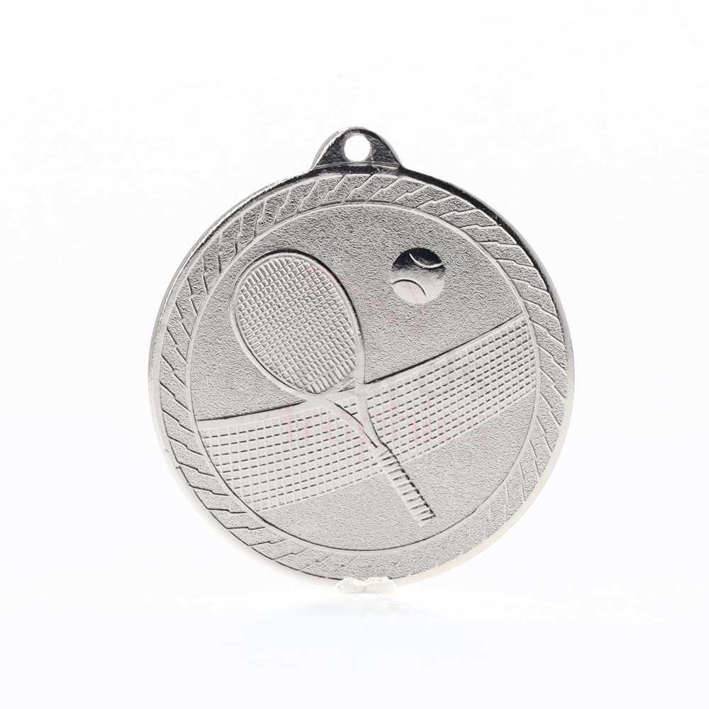 Chevron Tennis Medal 50mm - Silver
