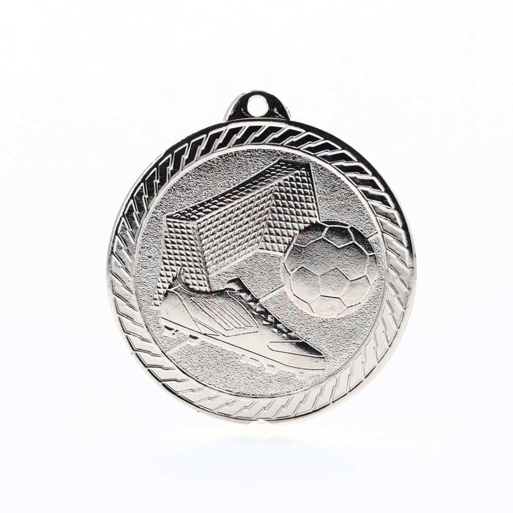 Chevron Soccer Medal 50mm - Silver