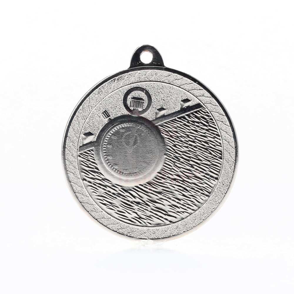 Chevron Swimming Medal 50mm - Silver