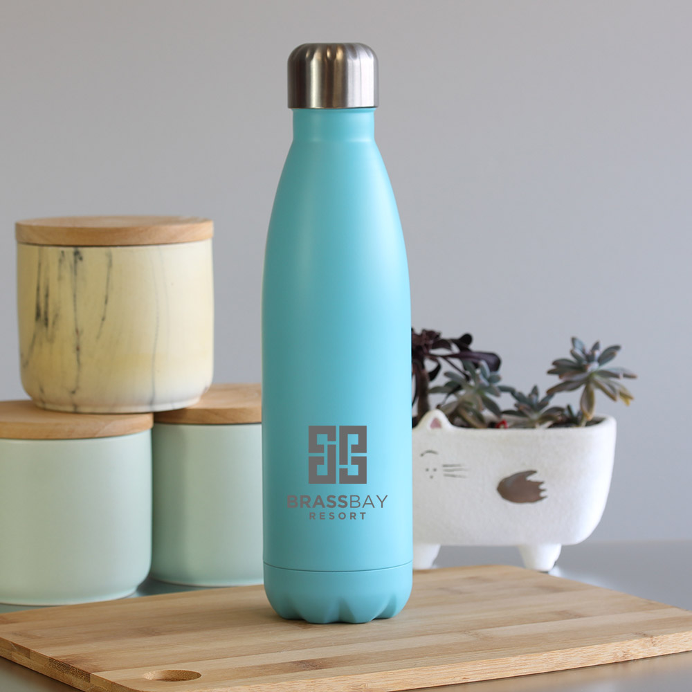 A&T Insulated Water Bottle 500ml - Light Blue