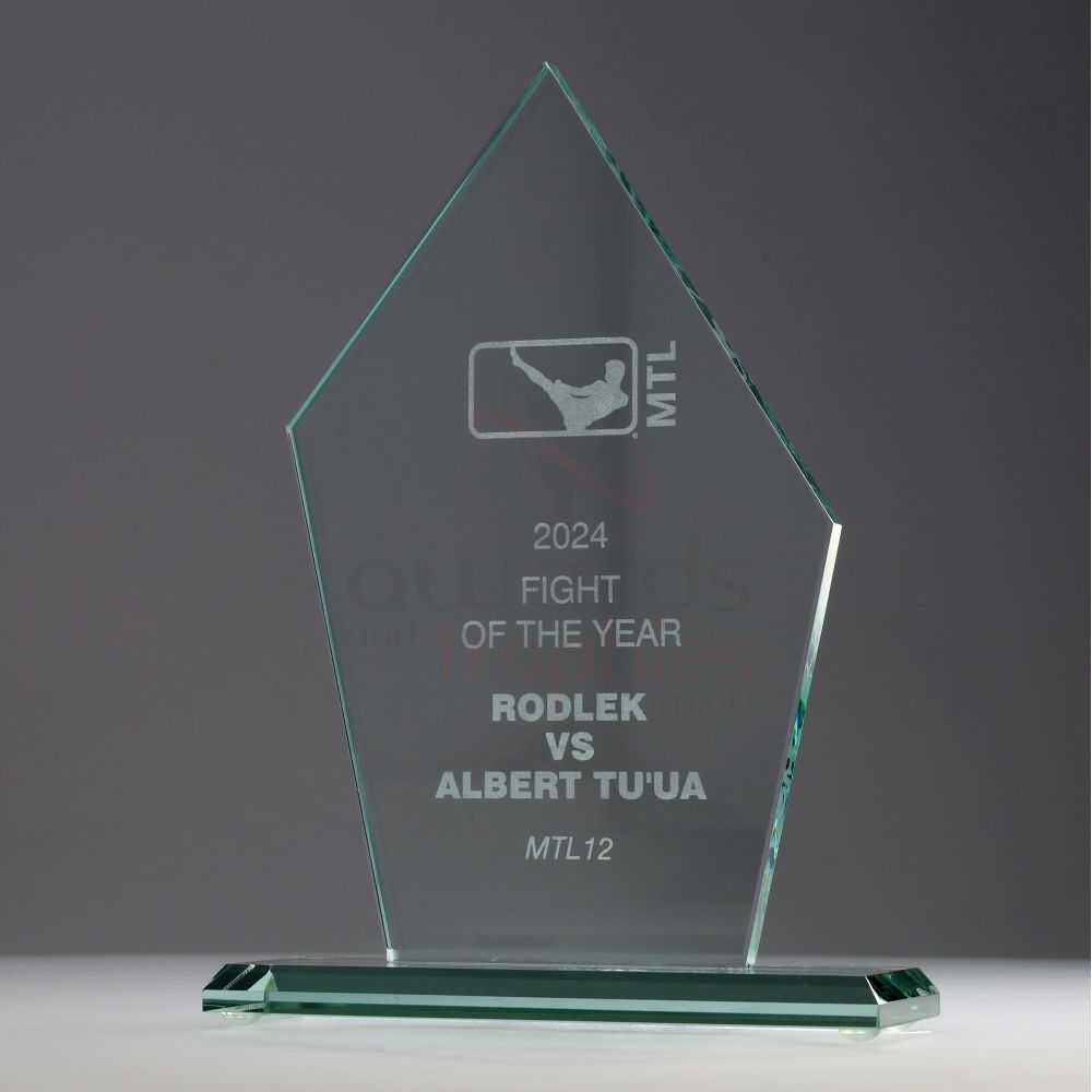 Jade Glass Angular 190mm