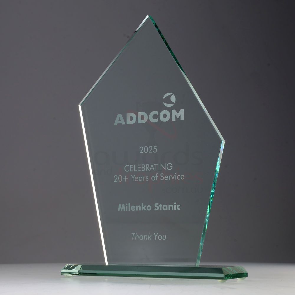 Jade Glass Angular 240mm