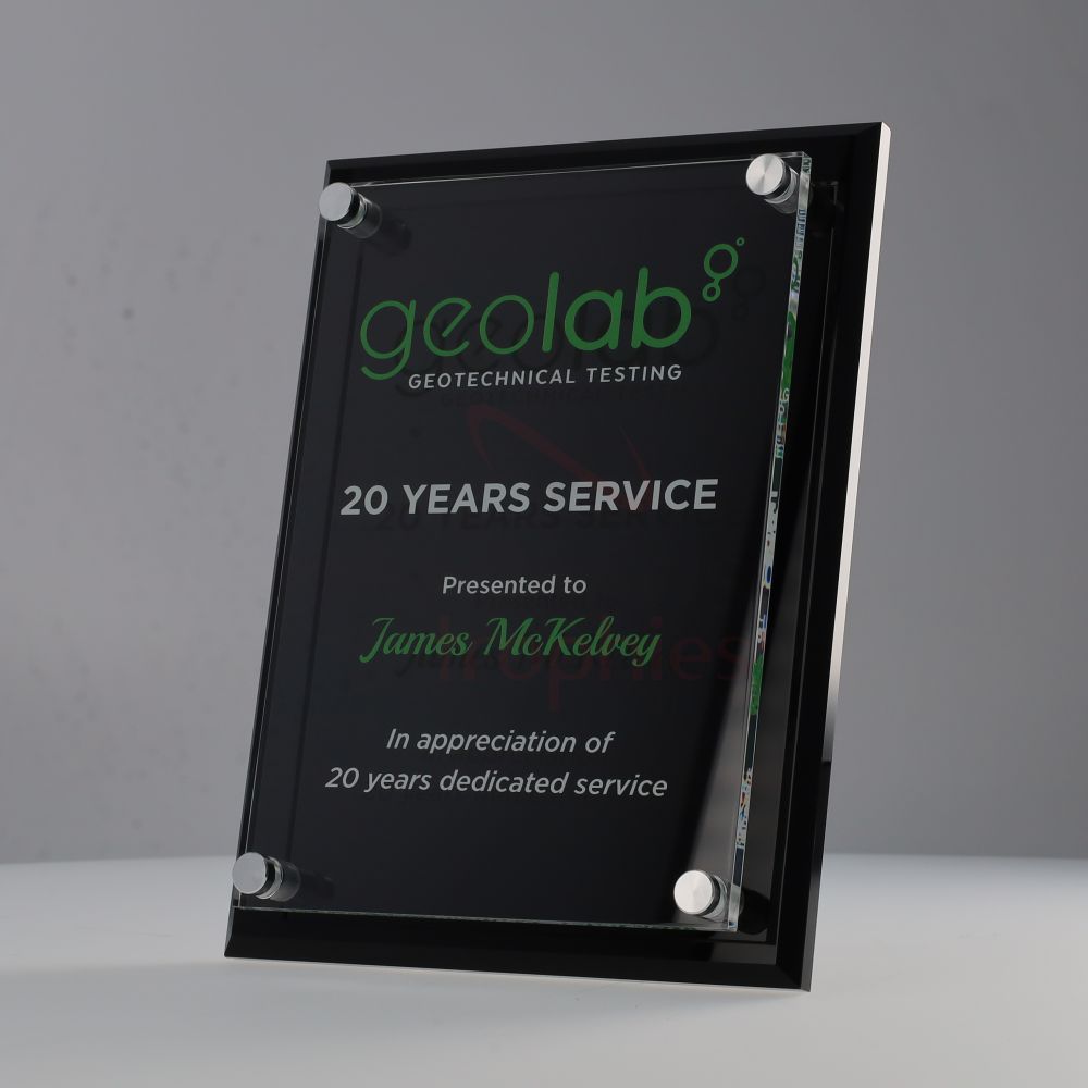 Acrylic Floating Plaque 200mm