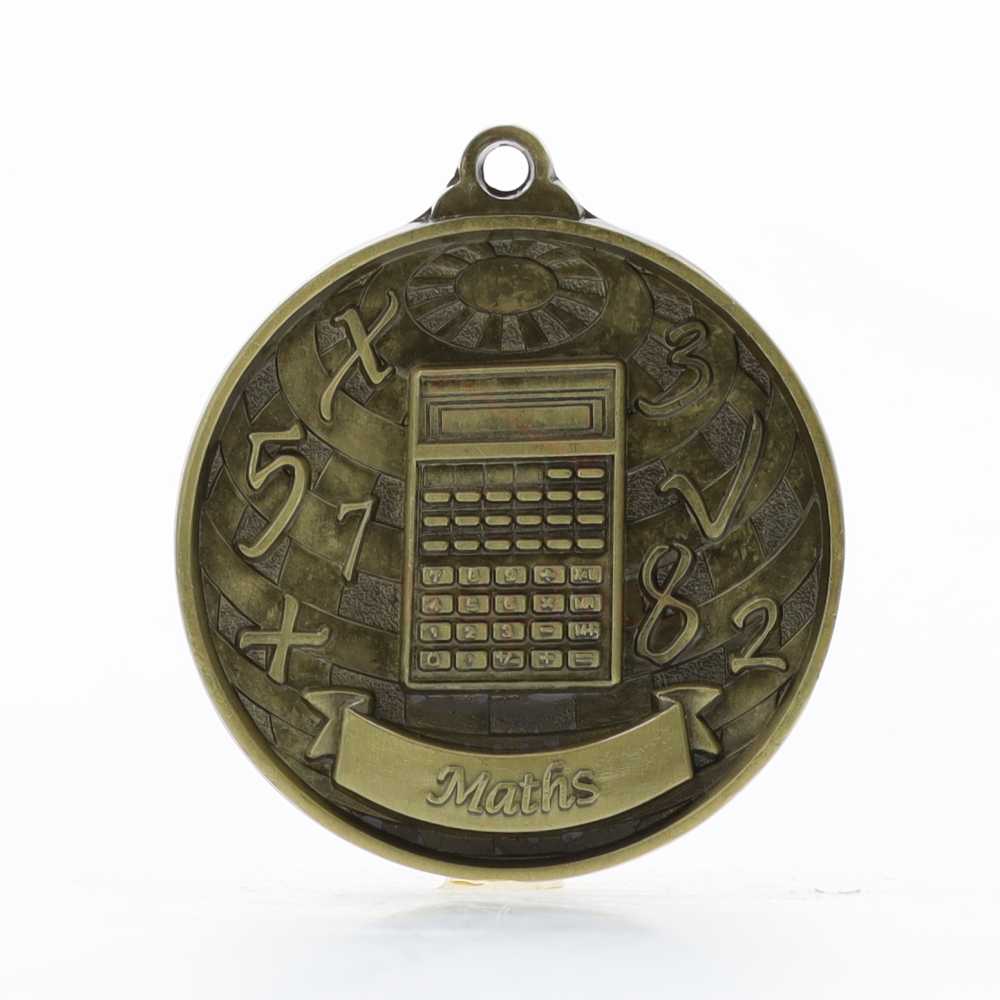 Global Maths Medal 50mm Gold 
