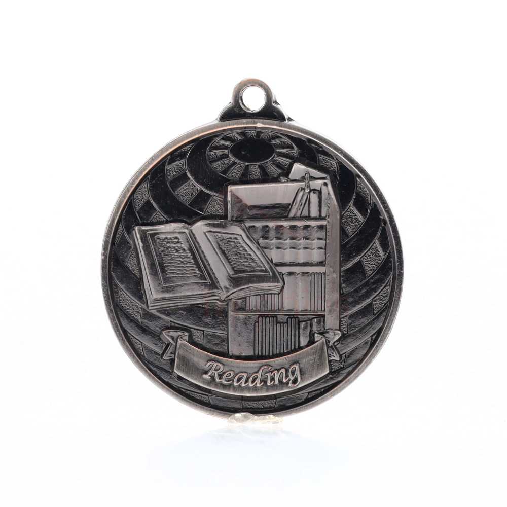 Global Reading Medal 50mm Silver 