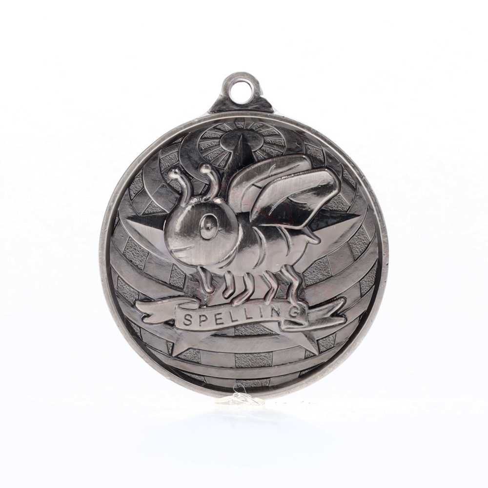 Global Spelling Medal 50mm Silver 