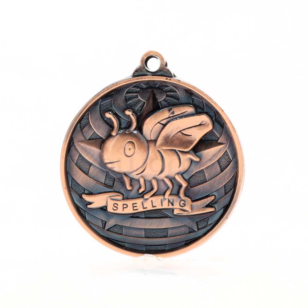Global Spelling Medal 50mm Bronze 