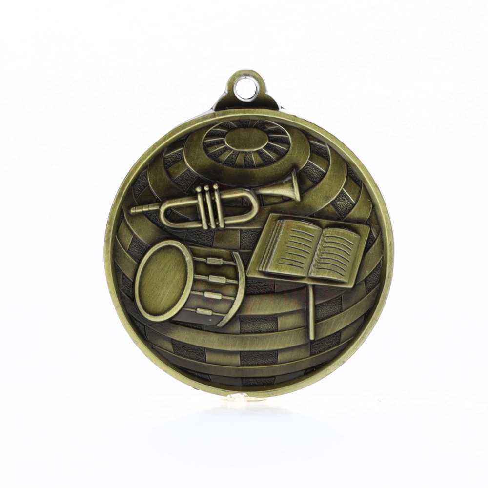 Global Band Medal 50mm Gold 