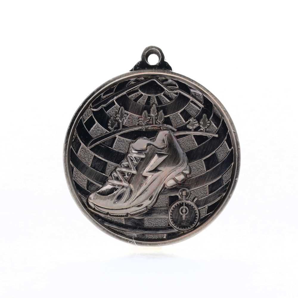 Global Cross Country Medal 50mm Silver 