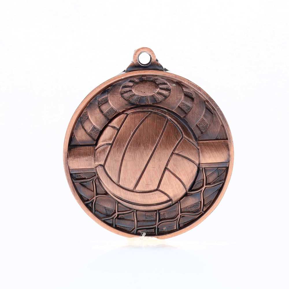 Global Volleyball Medal 50mm Bronze 