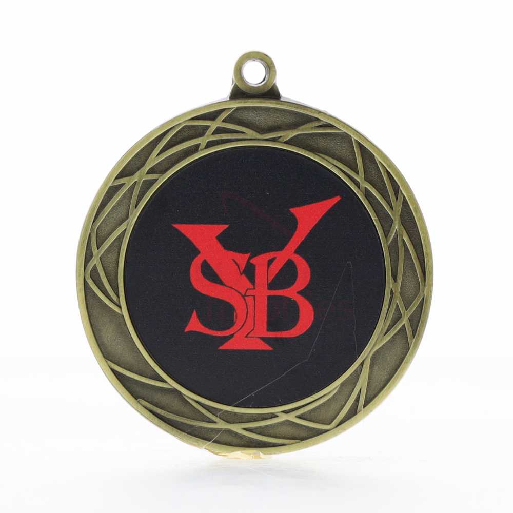 Heavyweight Spiro Personalised Medal 70mm Gold 