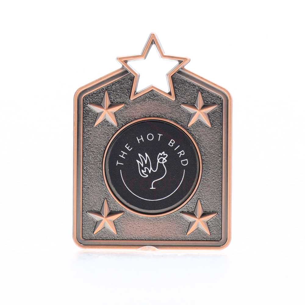 Personalised Shield Medal 60mm Bronze