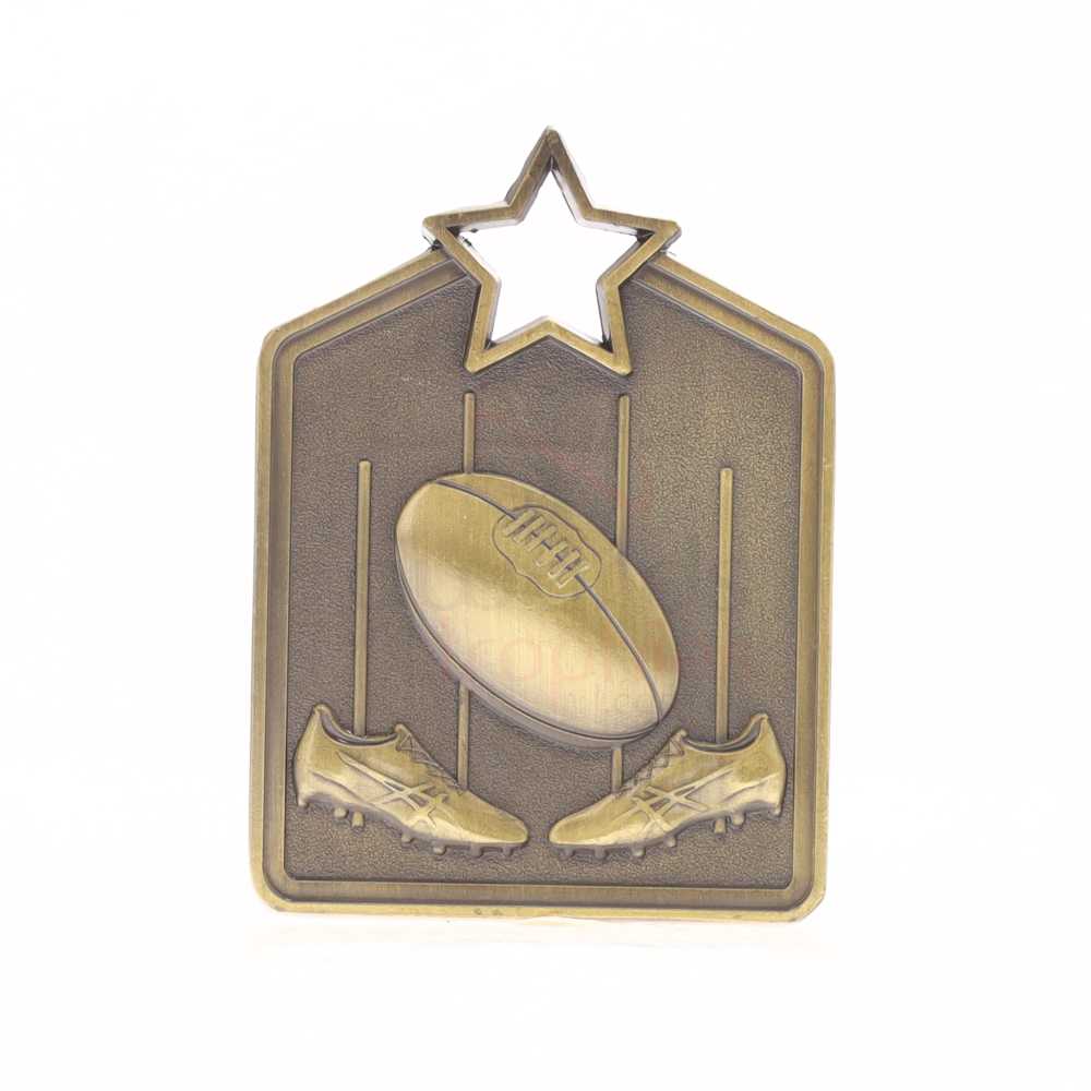 Shield Medal AFL 60mm Gold