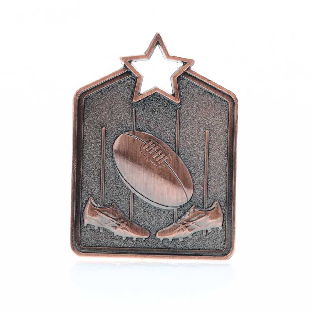 Shield Medal AFL 60mm Bronze