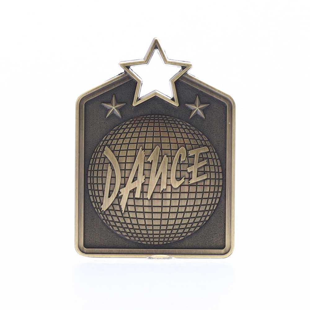 Shield Medal Dance 60mm Gold