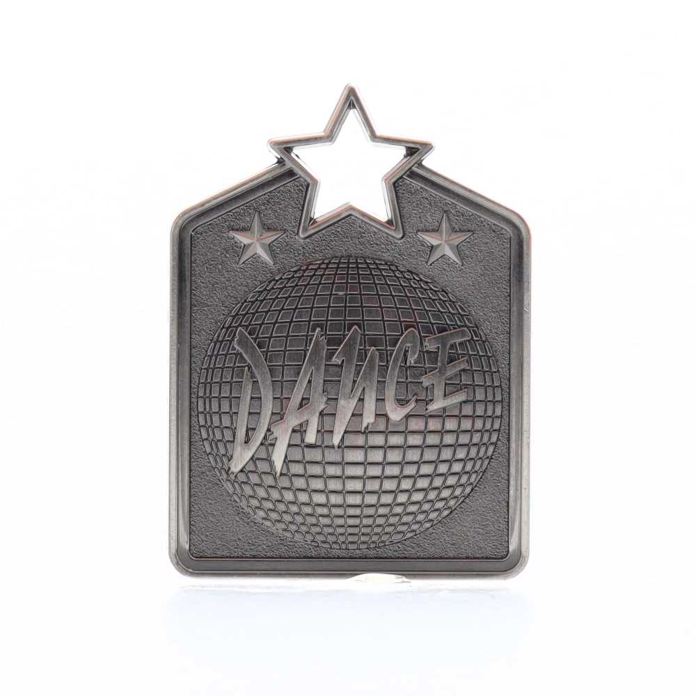 Shield Medal Dance 60mm Silver