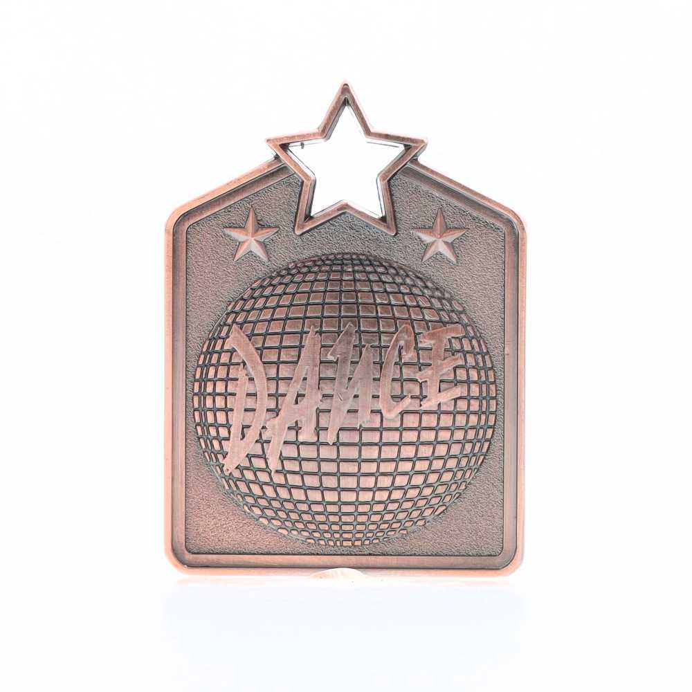 Shield Medal Dance 60mm Bronze