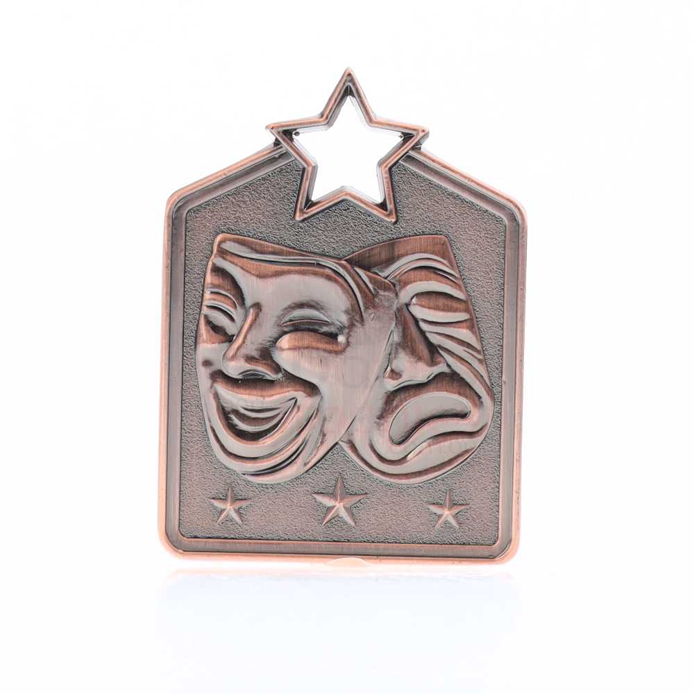 Shield Medal Drama 60mm Bronze