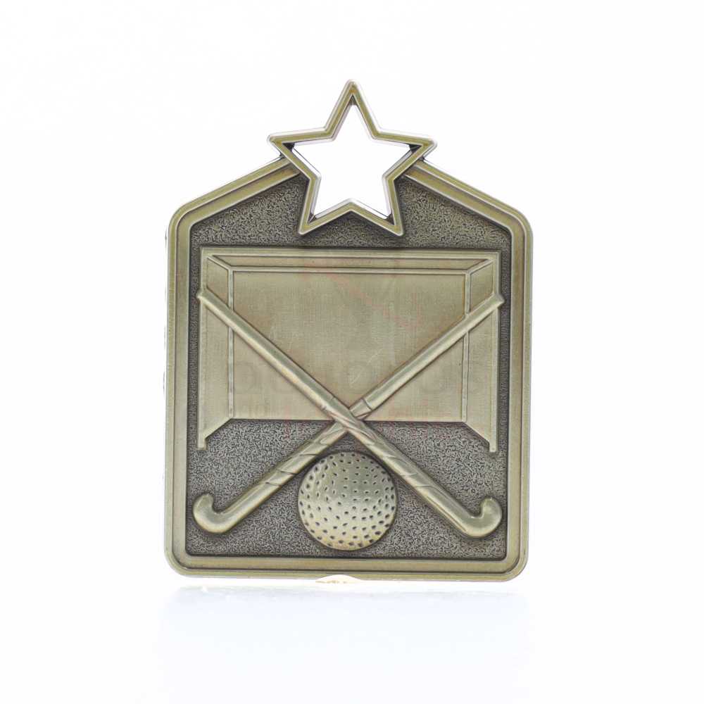 Shield Medal Hockey 60mm Gold