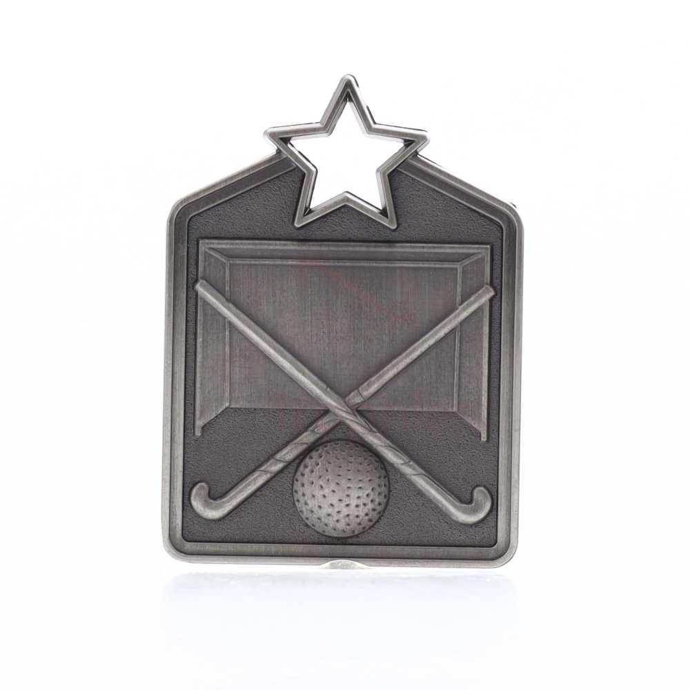 Shield Medal Hockey 60mm Silver