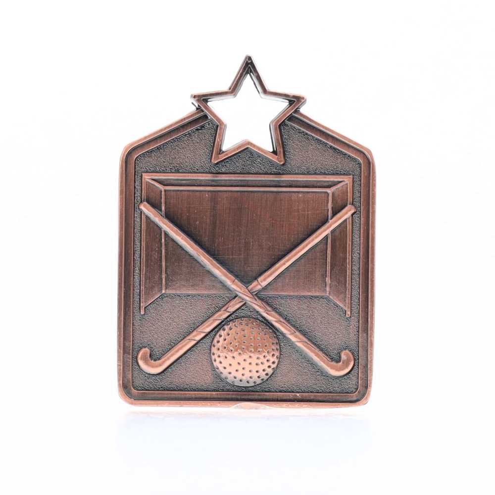 Shield Medal Hockey 60mm Bronze