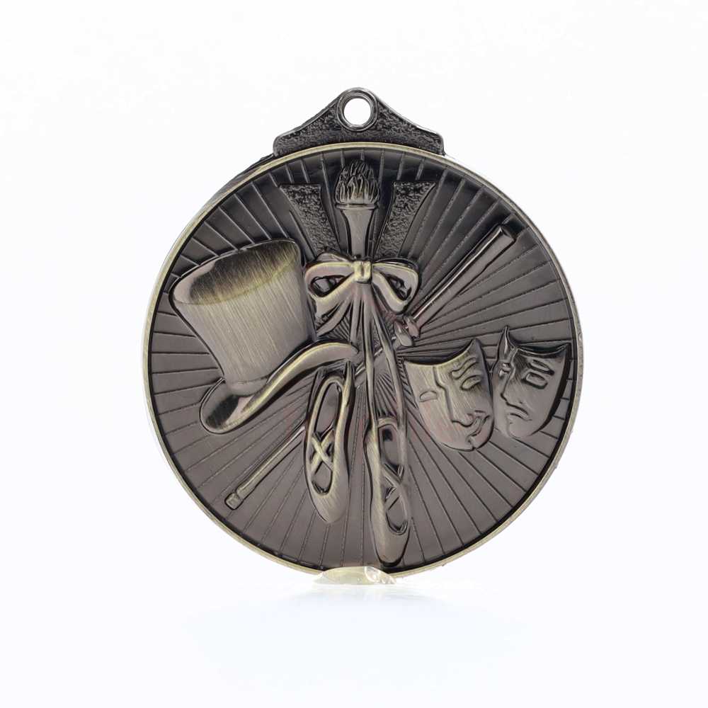 Embossed Dance/Drama Medal 52mm Gold