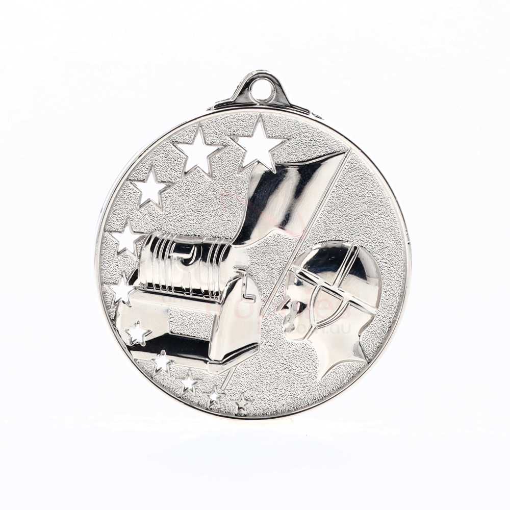 Star Life Saving Medal Gold 52mm Silver