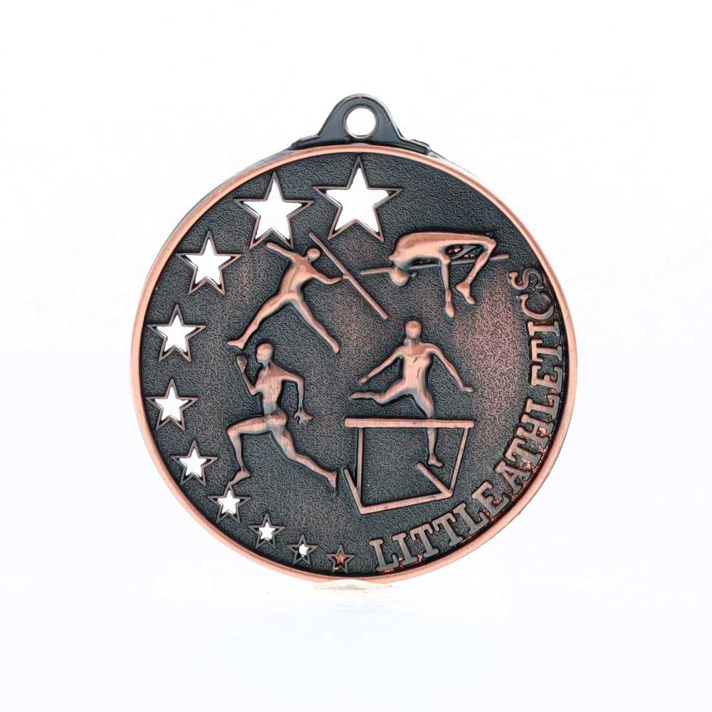 Star Little Athletics Medal 52mm Bronze