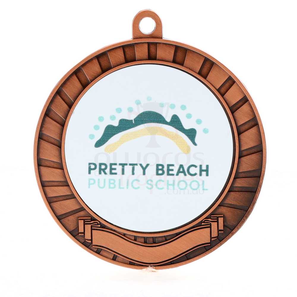 Strobe Personalised Medal 70mm Bronze