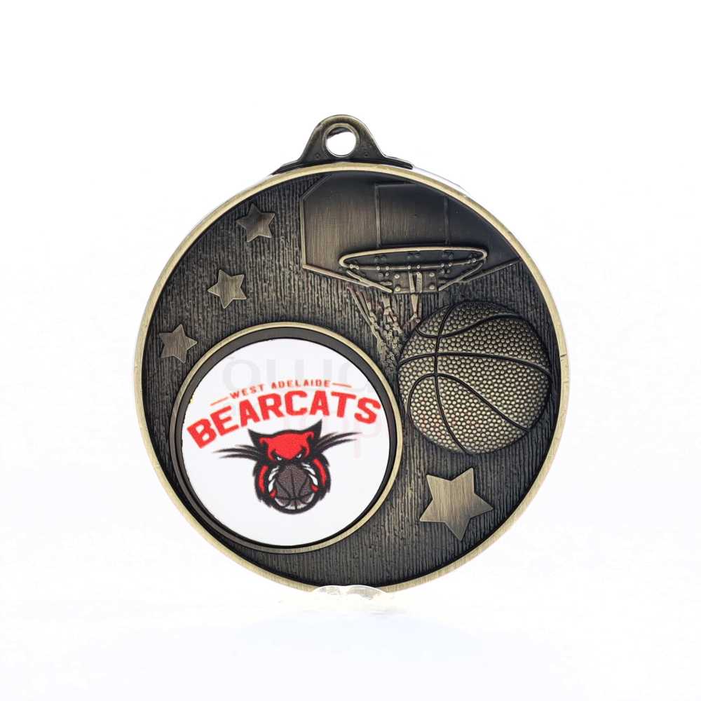 Stellar Basketball Logo Gold