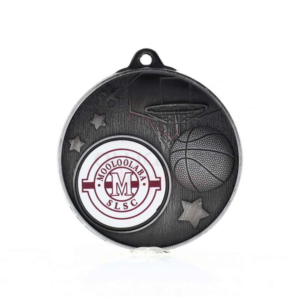 Stellar Basketball Logo Silver
