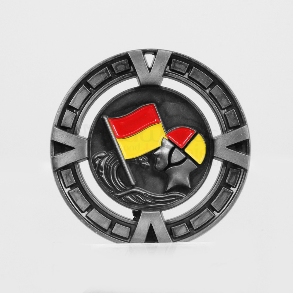 Varsity Lifesaving Medal 65mm Silver