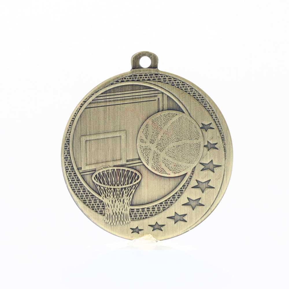 Basketball Wayfare Medal Gold 50mm