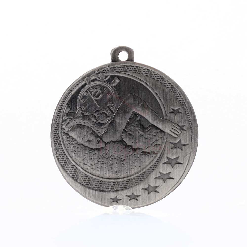 Swimming Wayfare Medal Silver 50mm