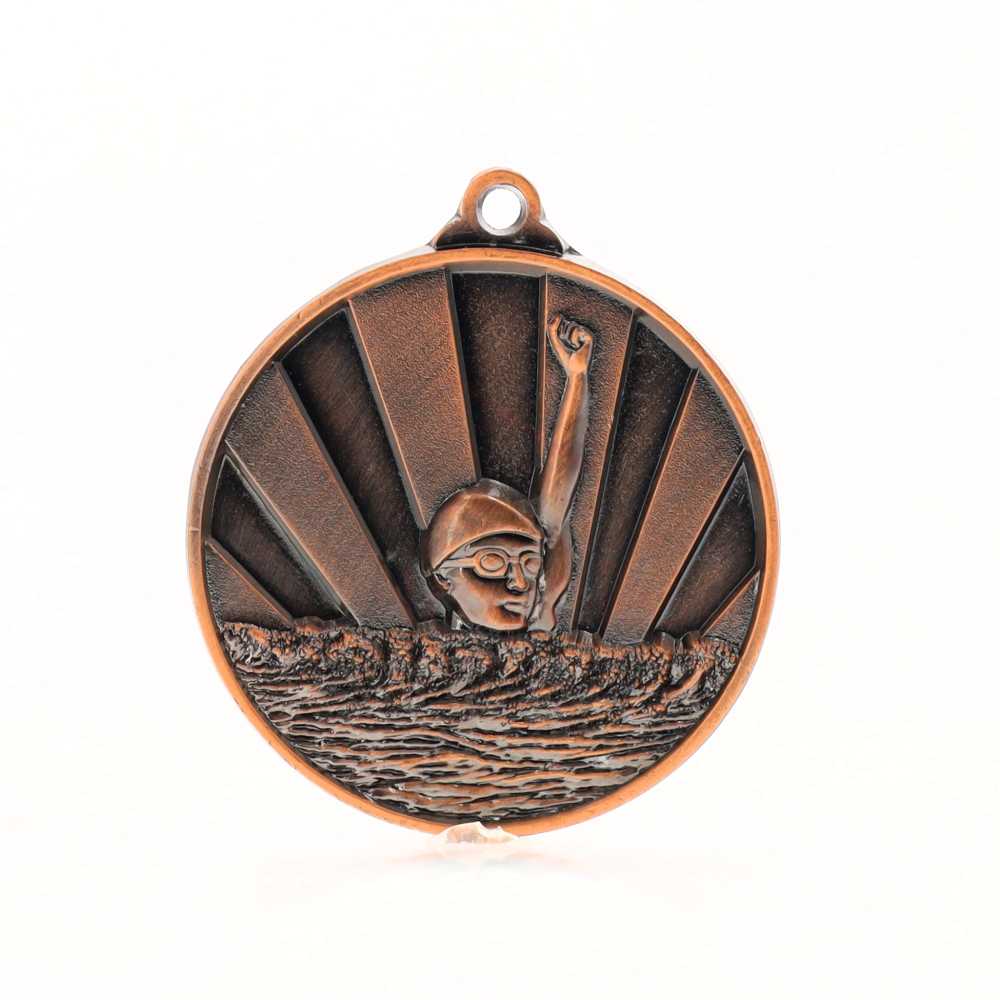 Sunrise Swimming Medal 50mm Bronze