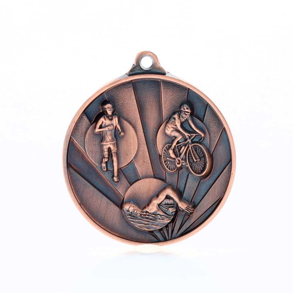 Sunrise Triathlon Medal 50mm Bronze