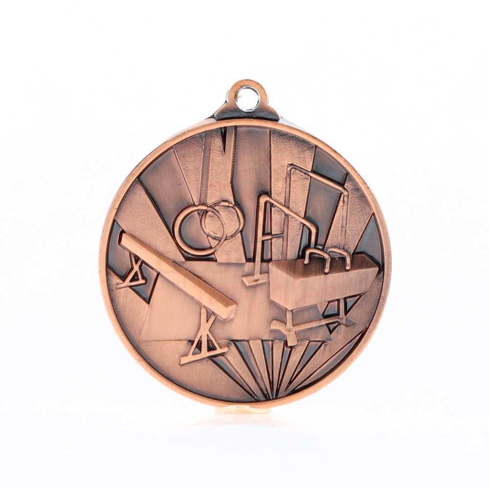 Sunrise Gymnastics Medal 50mm Bronze