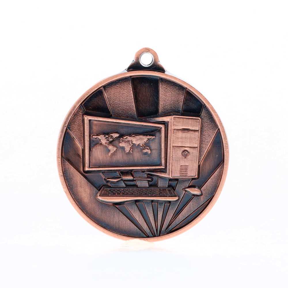 Sunrise Computer Medal 50mm Bronze