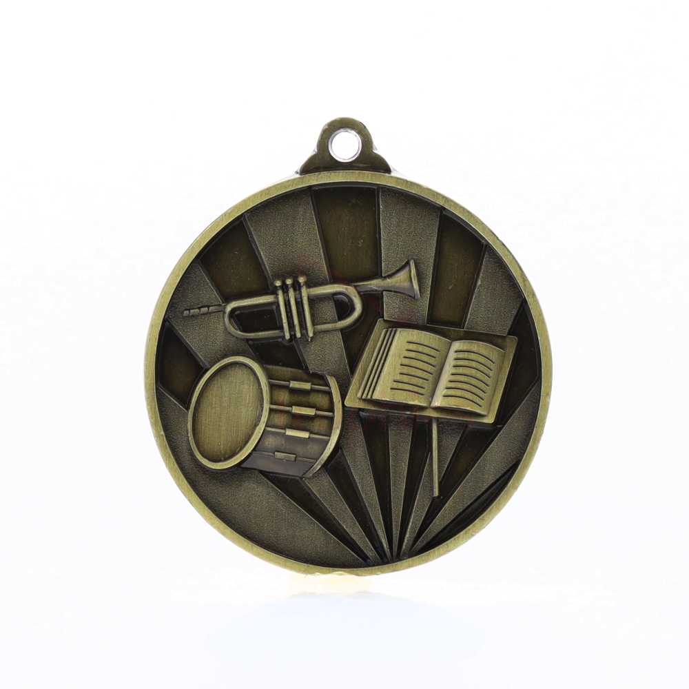 Sunrise Band Medal 50mm Gold