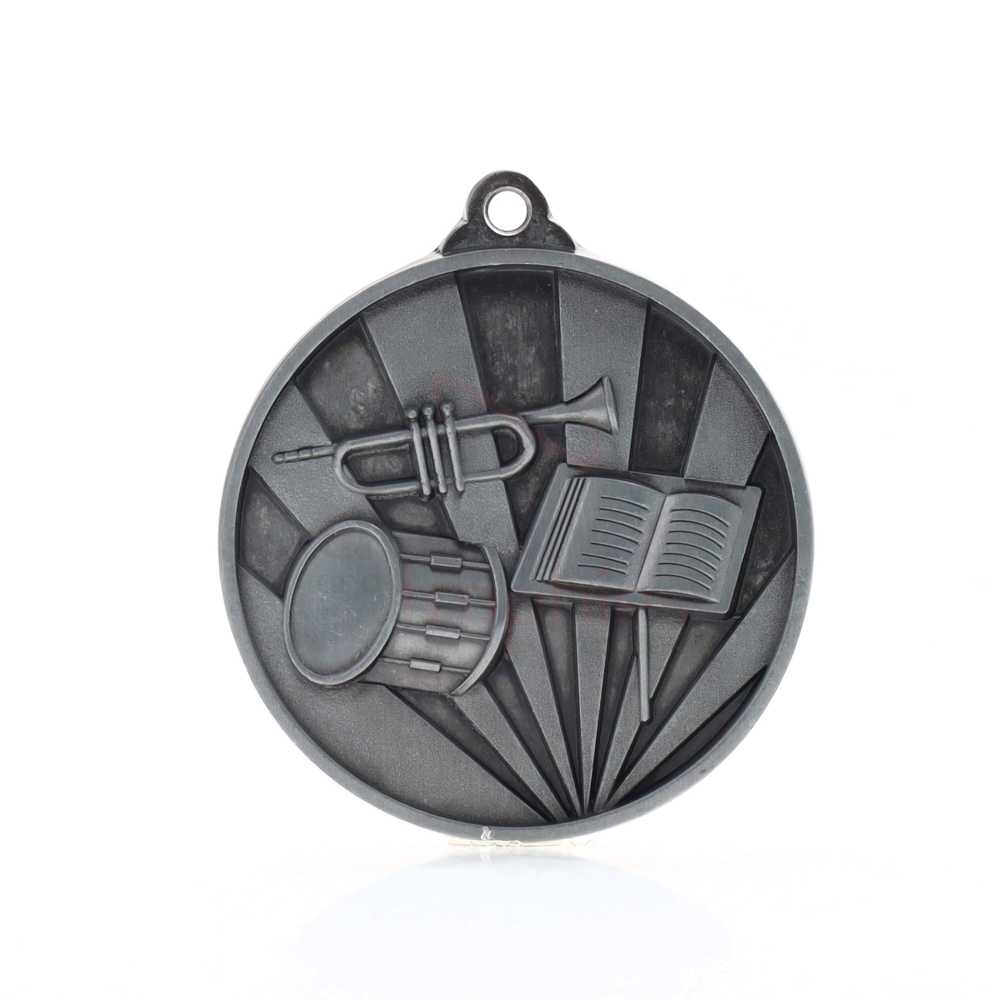 Sunrise Band Medal 50mm Silver