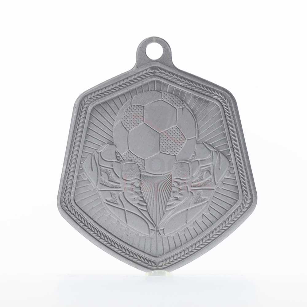 Soccer Falcon Medal Silver 65mm