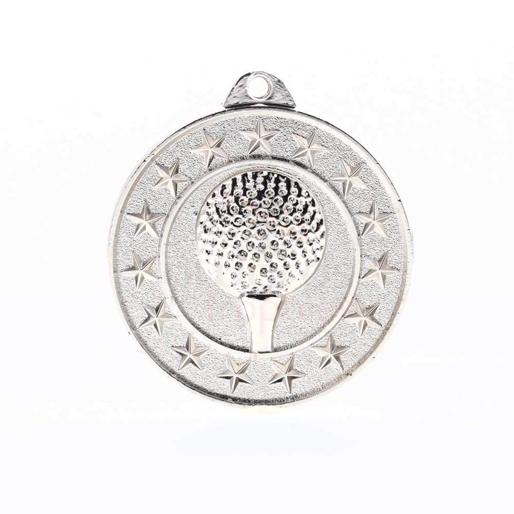Golf Starry Medal Silver 50mm