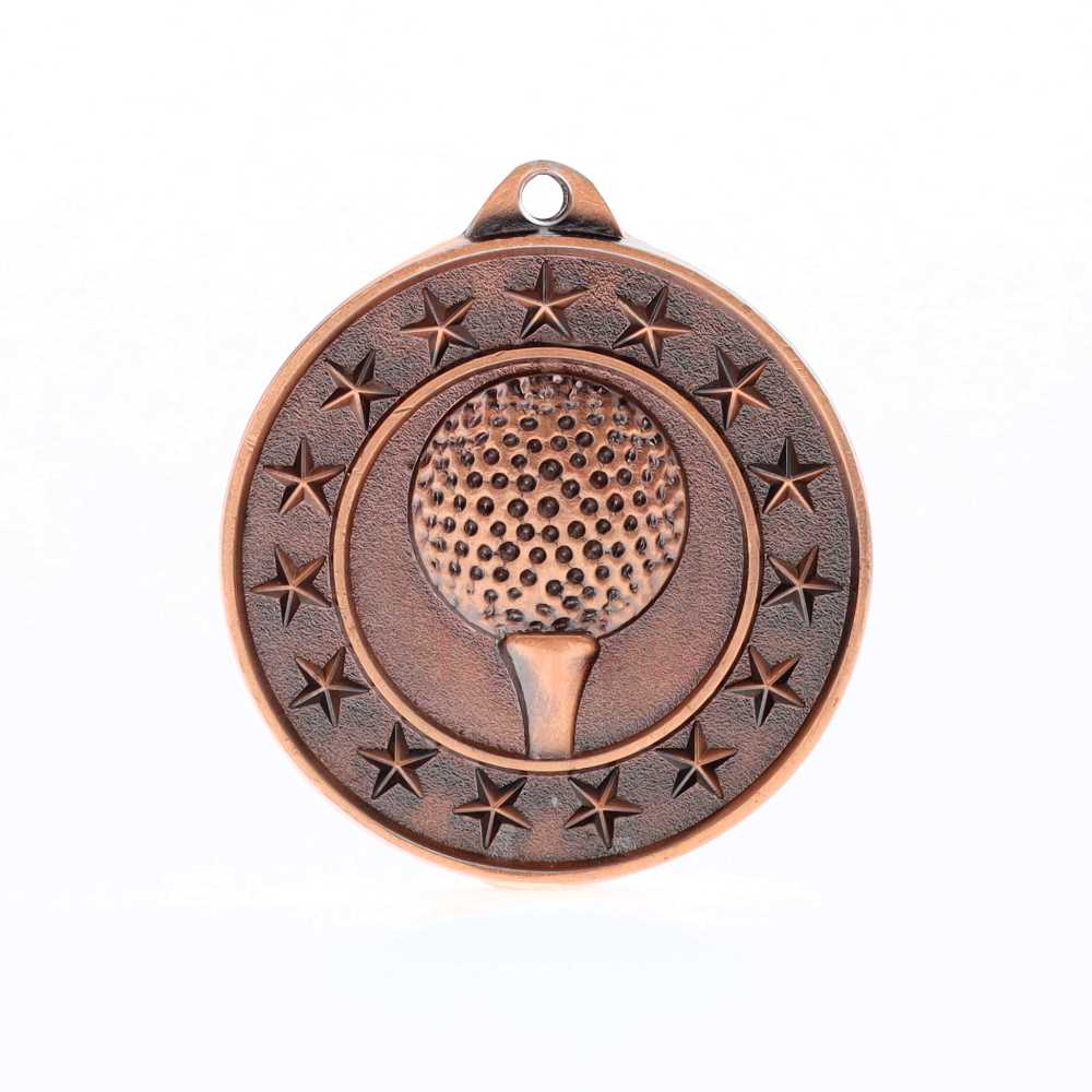Golf Starry Medal Bronze 50mm