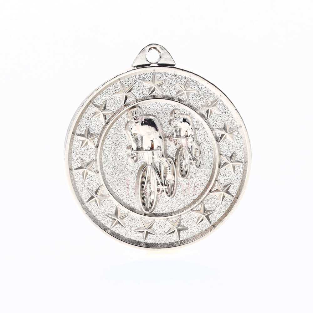 Cycling Starry Medal Silver 50mm