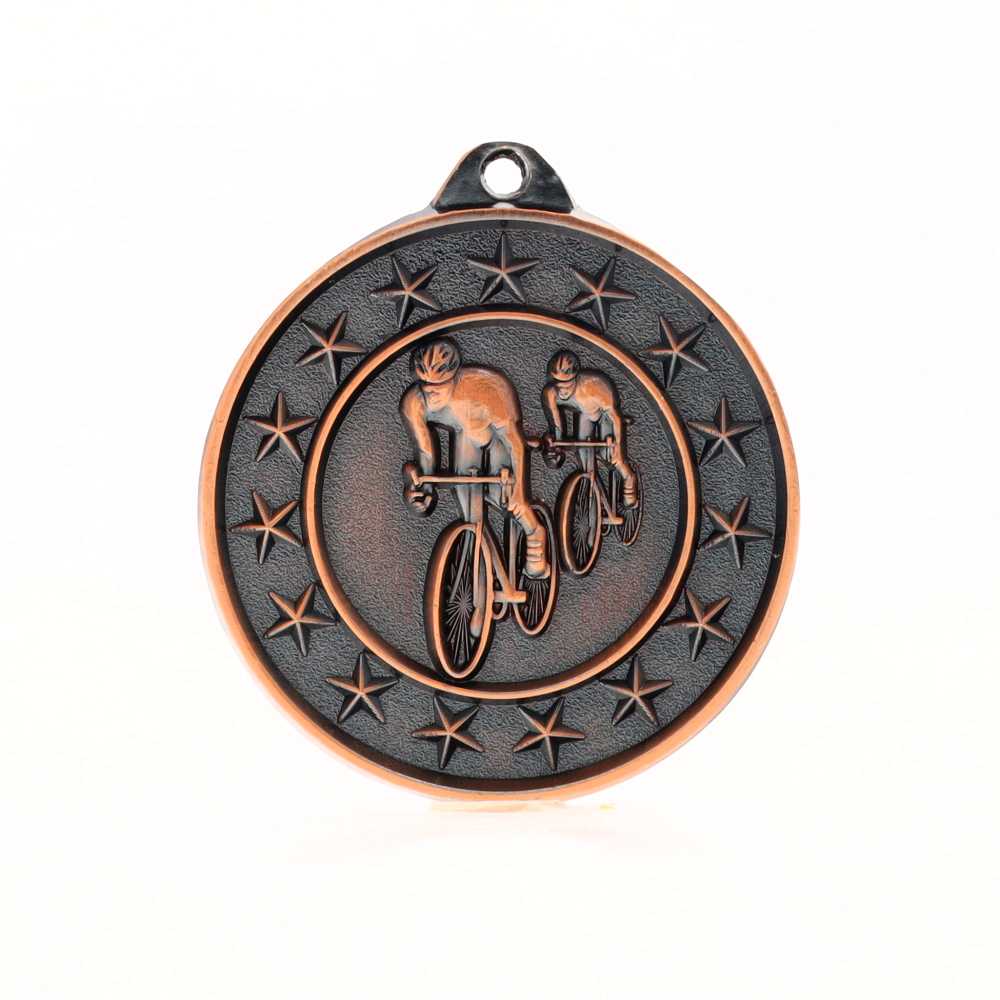 Cycling Starry Medal Bronze 50mm