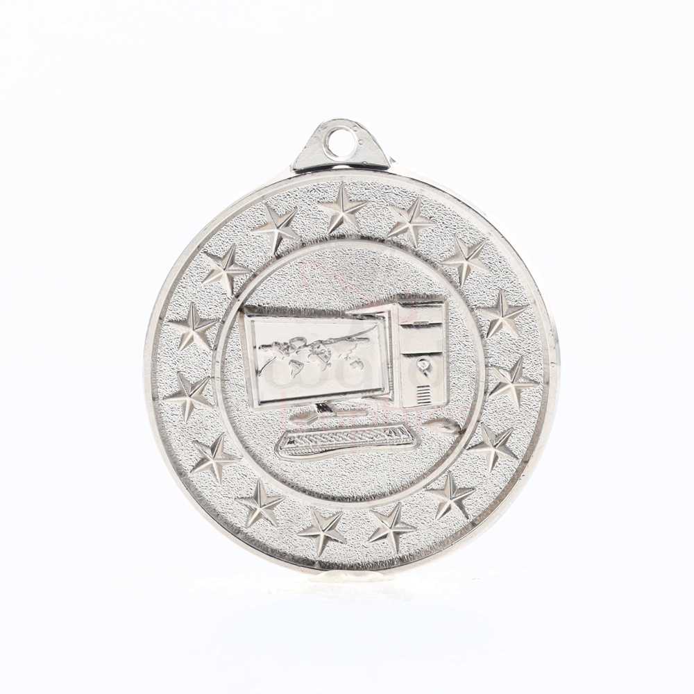 Computer Starry Medal Silver 50mm