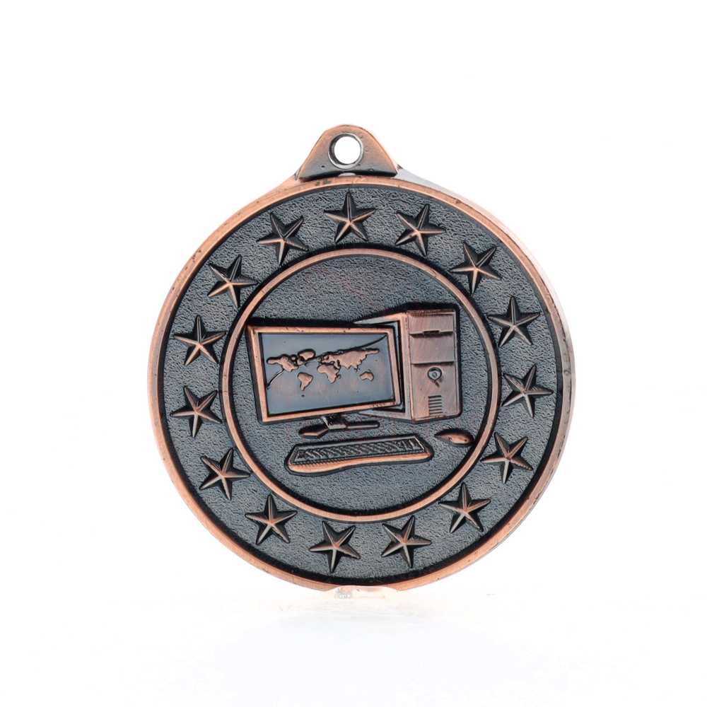 Computer Starry Medal Bronze 50mm